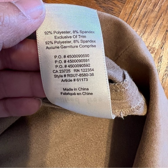 Aritzia Wilfred Vivienne Faux Suede Mini Dress in Camel Sz XS - Picture 9 of 13